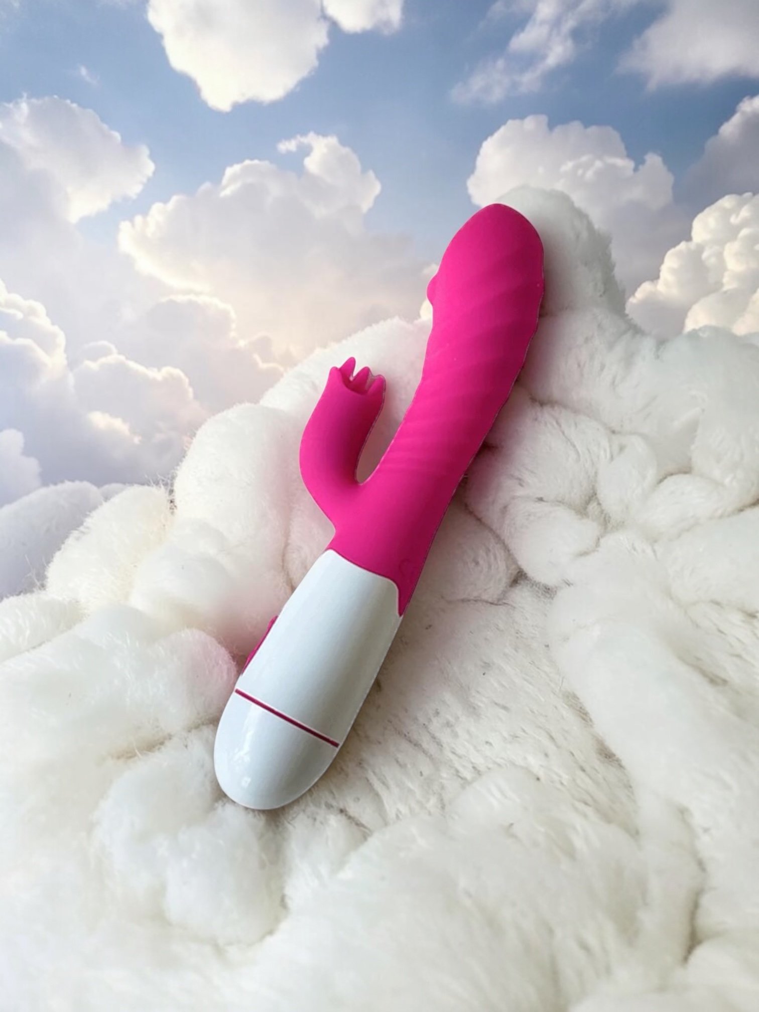 Vibrador Doble Con Mini Estimuladores De Clítoris (30 Velocidades)