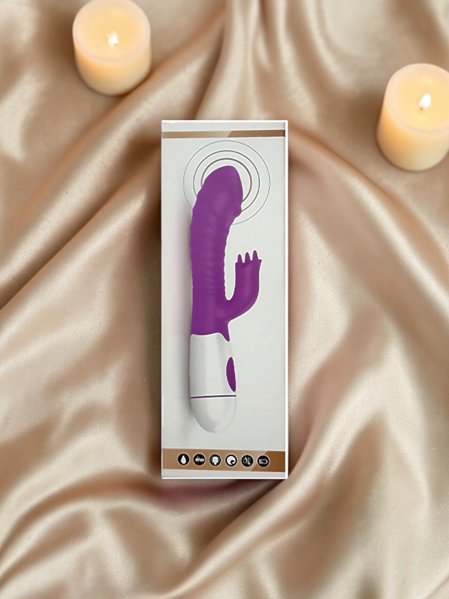 Vibrador Doble Con Mini Estimuladores De Clítoris (30 Velocidades) - Imagen 2